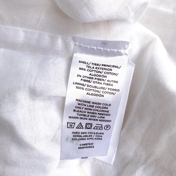 🐚 LOFT WHITE SILVER GOLD THREAD SUMMER RUFFLE MIDI DRESS! - Picture 10 of 13